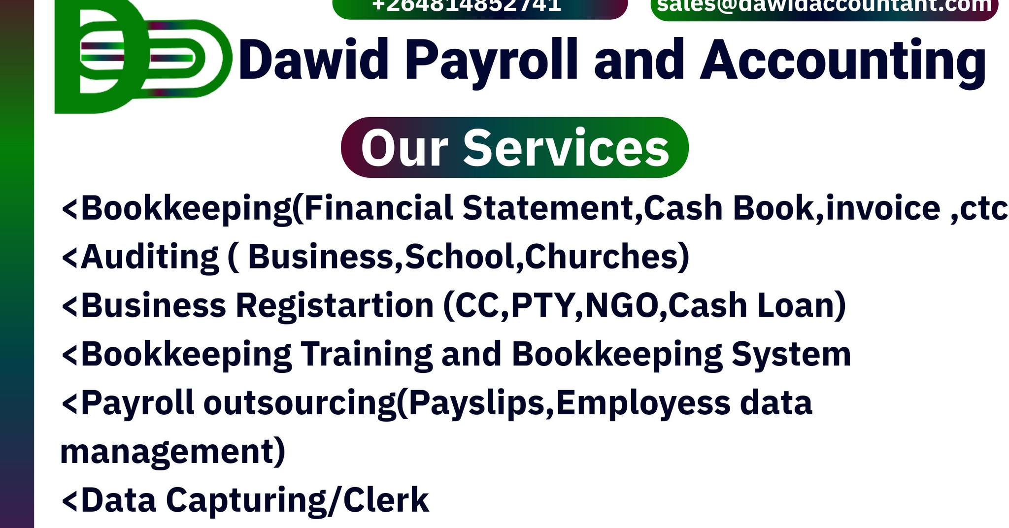 Dawid Payroll and Accounting Consultant